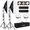 Andoer Studio Photography Light Kit Softbox Lighting Set with 85W 2800K-5700K Bi-color Temperature