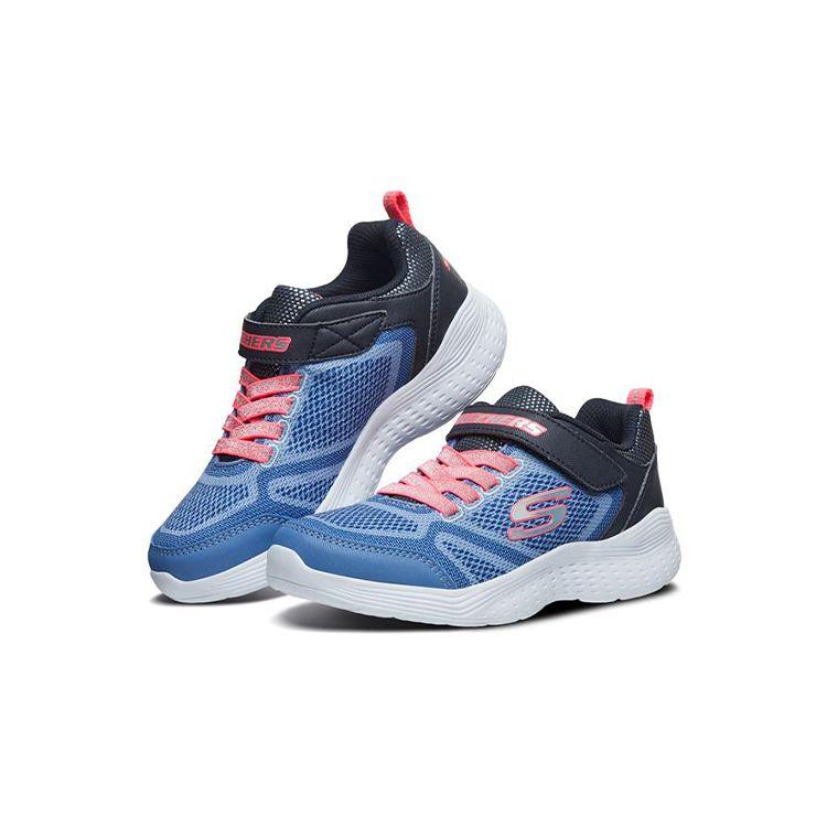 Skechers Snap Sprints Прочные Дышащие Низкие Кроссовки для Бега Детские Кроссовки Черно-Синие 81372L-PWMT