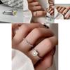 Contemporary Yellow Crystal Heart Ring For Women Fashionable Ins Inspired Accessory