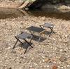 CAMPING MOON Складной стул Походный стул Складной низкий стул Стул низкого стиля Холщовая ткань Коричневый цвет F-35-H