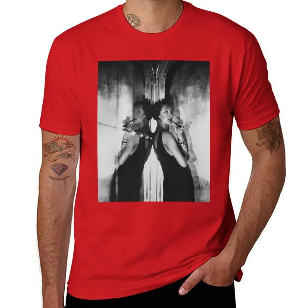 Gertrude Lawrence Black White Photo Tshirt Boys Animal Print Shirts Graphic Tees Blouse Unisexs Graphic Tshirts