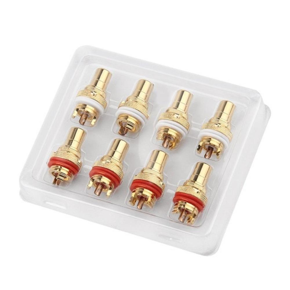 Аудиофильский RCA Jack Plug Медный Родий/Золото Покрытый CMC RCA Розетка для Терминалов Динамиков Аудио Проводные Соединители Панельная RCA Мама
