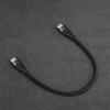 Короткий кабель USB C 66 Вт, 25 см, для быстрой зарядки и передачи данных 480 Мбит/с, в нейлоновой оплетке, 25 см