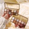 12 Colors Glitter Eye Shadow Palette Makeup Earth Matte Pigmented Powder Multiple Color Eye Shadow Long Lasting Beauty