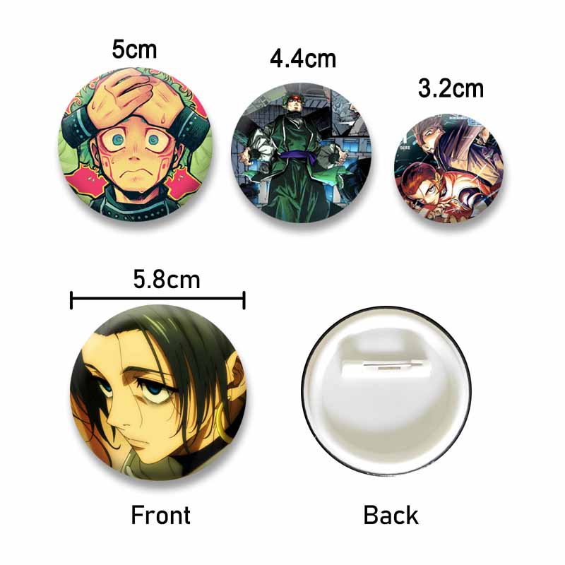 Anime Series JJK Modulo Lapel Pins Backpack Clothes Jewelry Badges Accessories Yuka Okkotsu Maru Cartoon Brooch Friend Fans Gifts