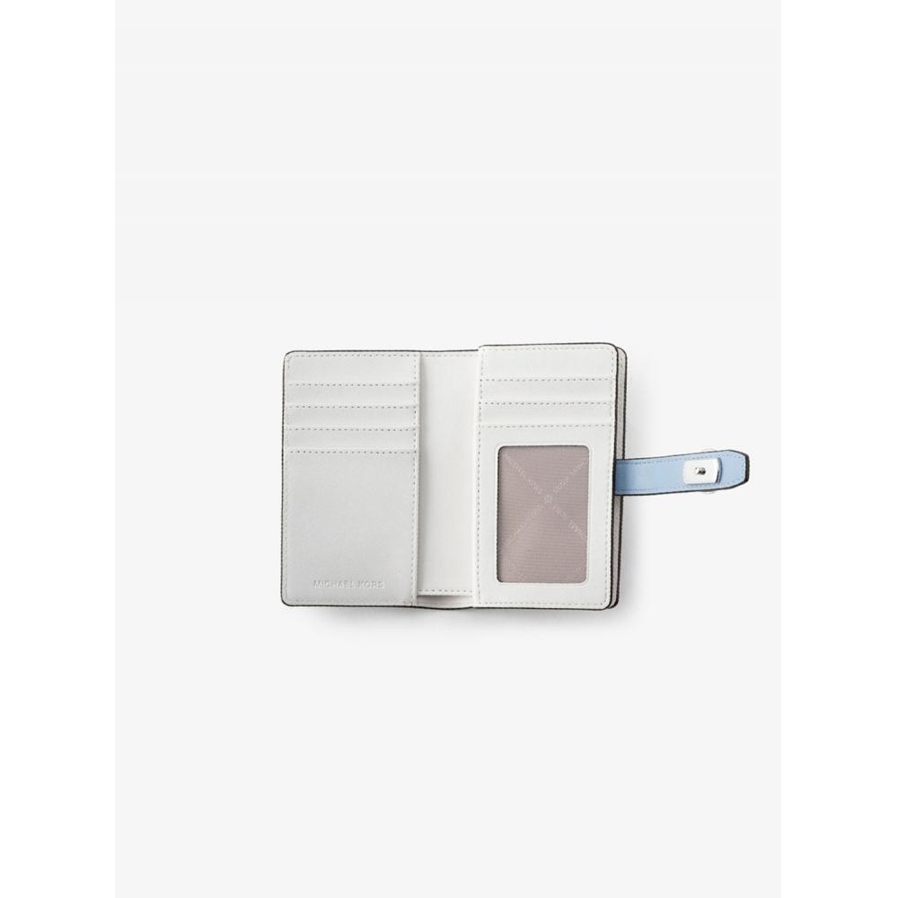 Michael Kors Кошелек-таб на молнии Greenwich, средний 35t5sgre8t7762 Светло-голубой мульти