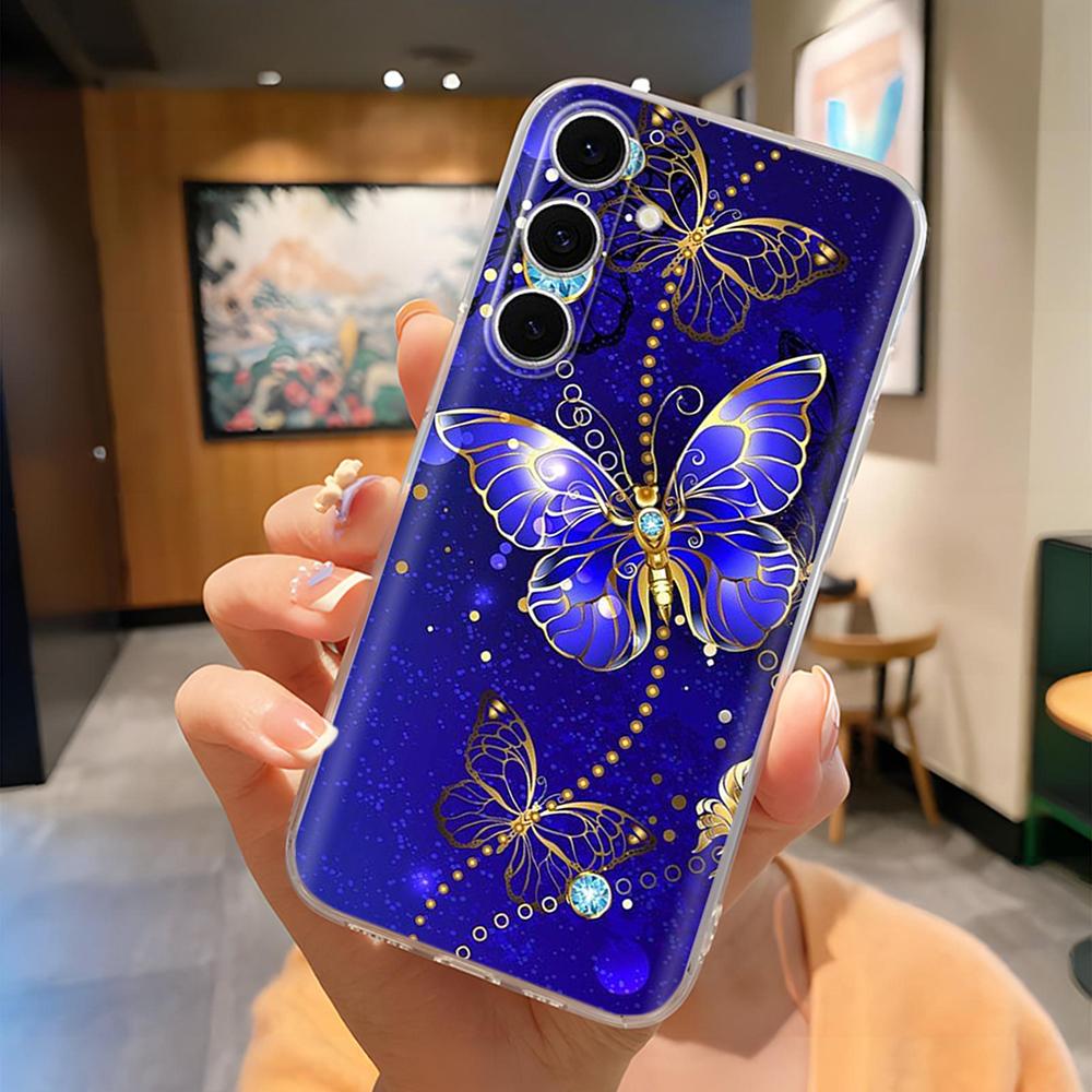 A14 Чехол для Samsung Galaxy A14 Чехол Милый Цветок Прозрачный ТПУ Мягкий Силиконовый Чехол-накладка для Samsung A14 5G GalaxyA14 A 14 Чехлы для телефона