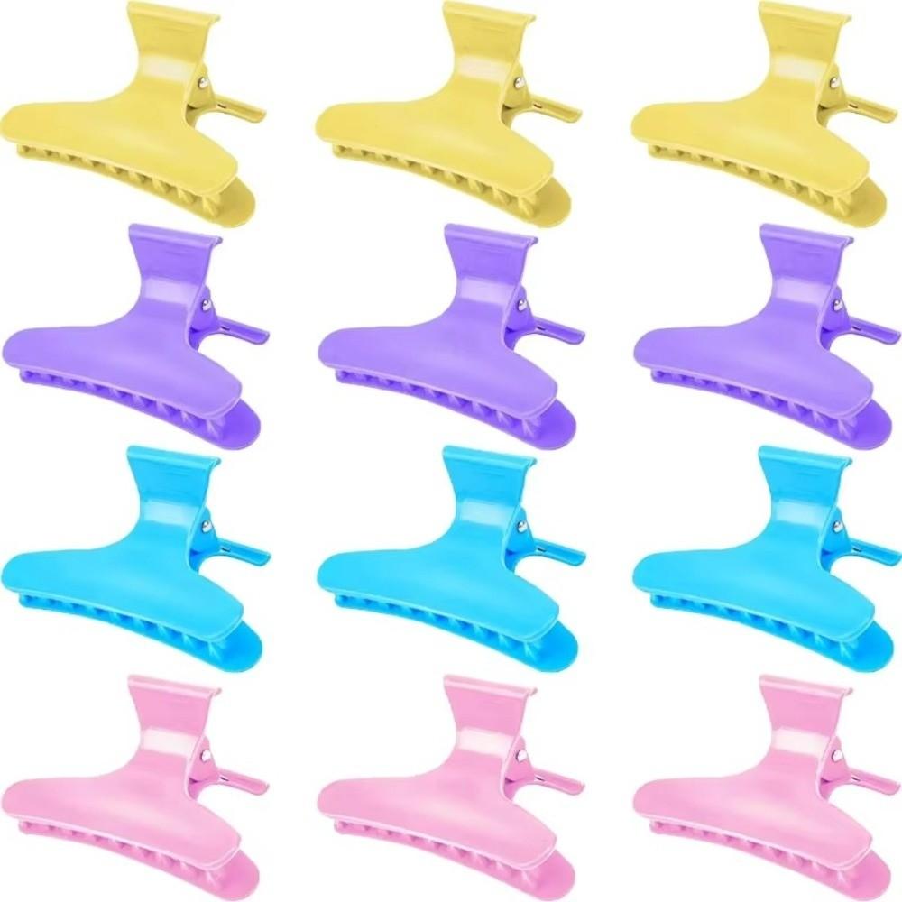 12Pcs Hairpins Hair Section Clamps Claw Clamps Claw Hair Clips New Butterfly Hair Clips Salon Use