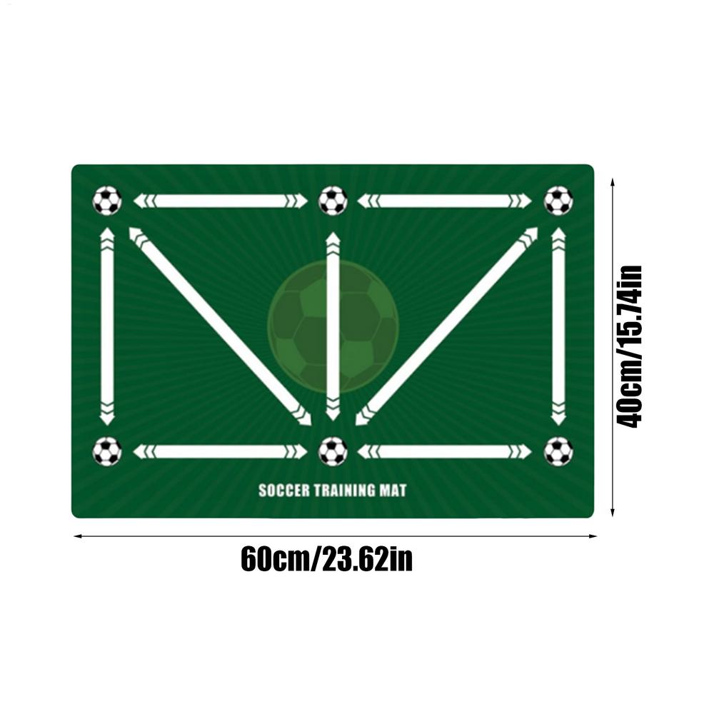 Мат для тренировок по футболу Футбольная тренировочная площадка для шагов Тренировочная площадка для отжиманий Футбольный мат для дриблинга резиновый Футбольная практика