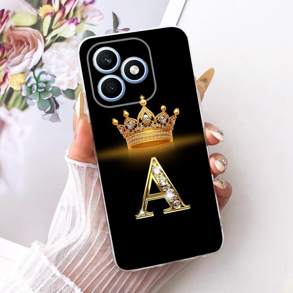 Для Honor X8d 2026 Модный чехол для телефона с буквой-короной Для Honor X8D 4G Мягкие силиконовые ТПУ чехлы