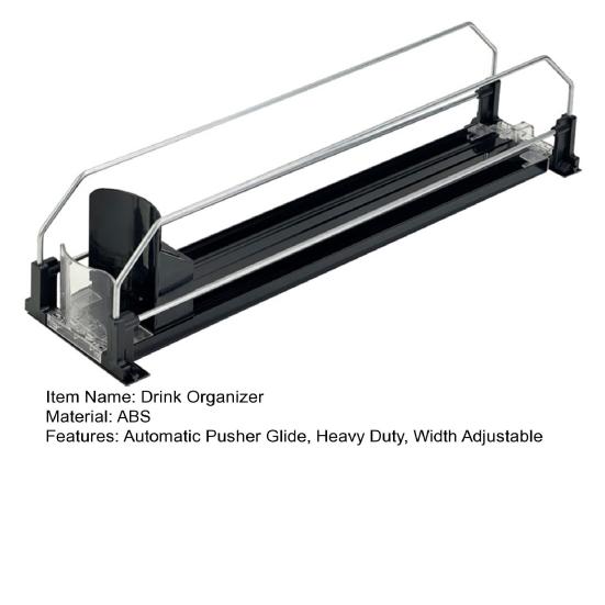 1/2/3/4Pcs Fridge Drink Organizer with Automatic Pusher Glide Refrigerator Soda Can Dispenser