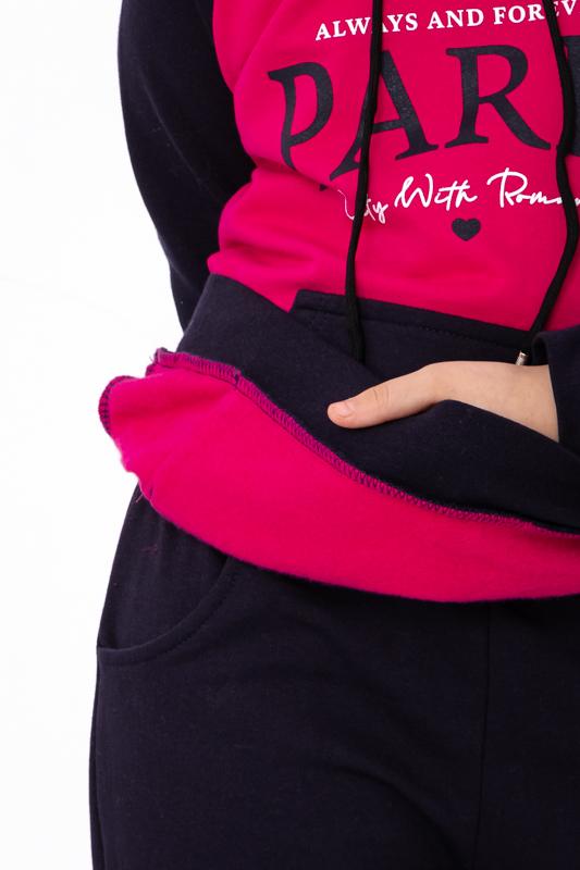 Girls' insulated outfit – Printed hoodie and cuffed joggers, Demi-season 6228-023-33-5-1 HC