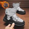 Boys' Waterproof Non-Slip Winter Snow Boots with Warm Velvet Lining