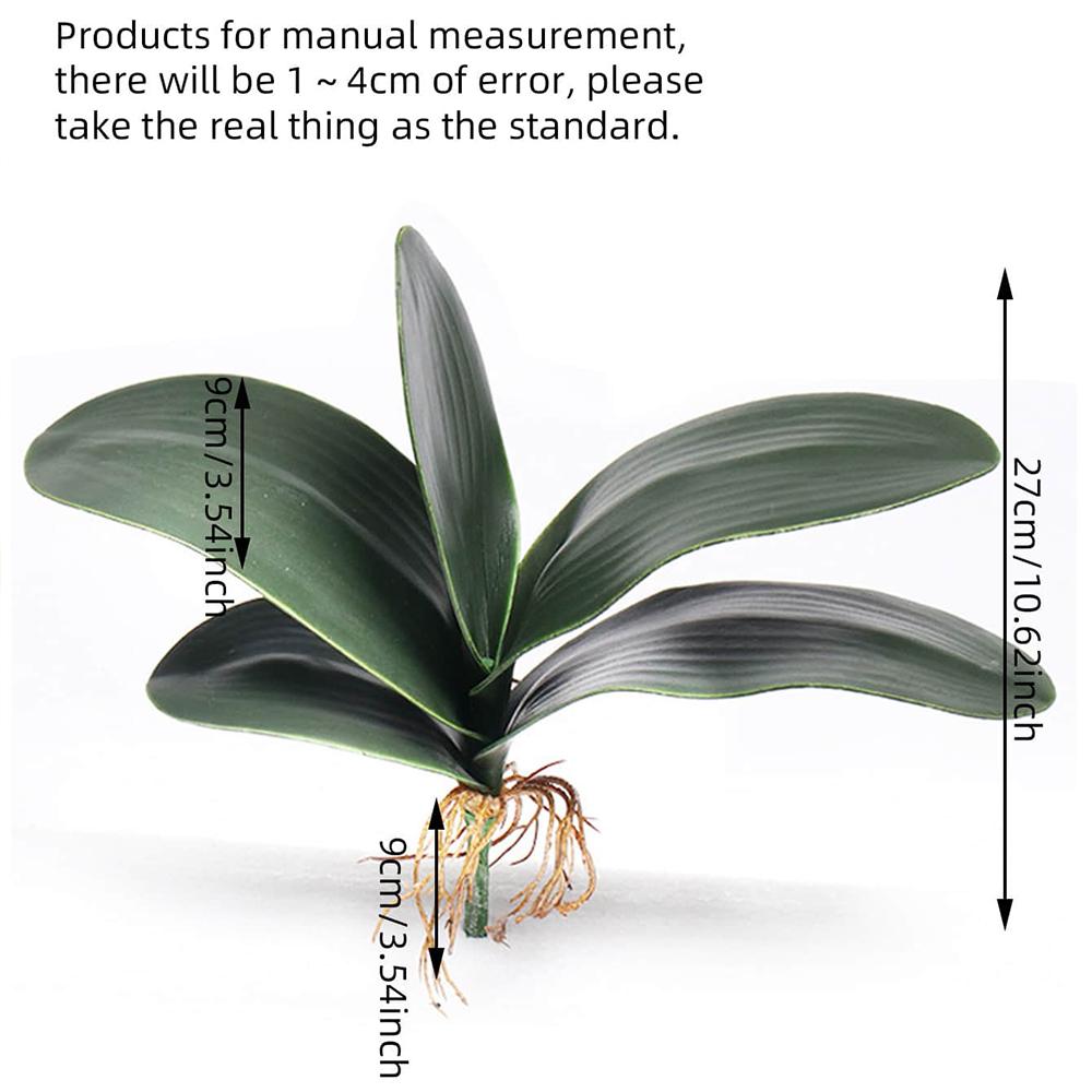 Искусственный Фаленопсис Имитация Лист Орхидеи-бабочки Реалистичные Листья Орхидеи Цветочное Растение Украшение для Дома Ландшафтный Дизайн