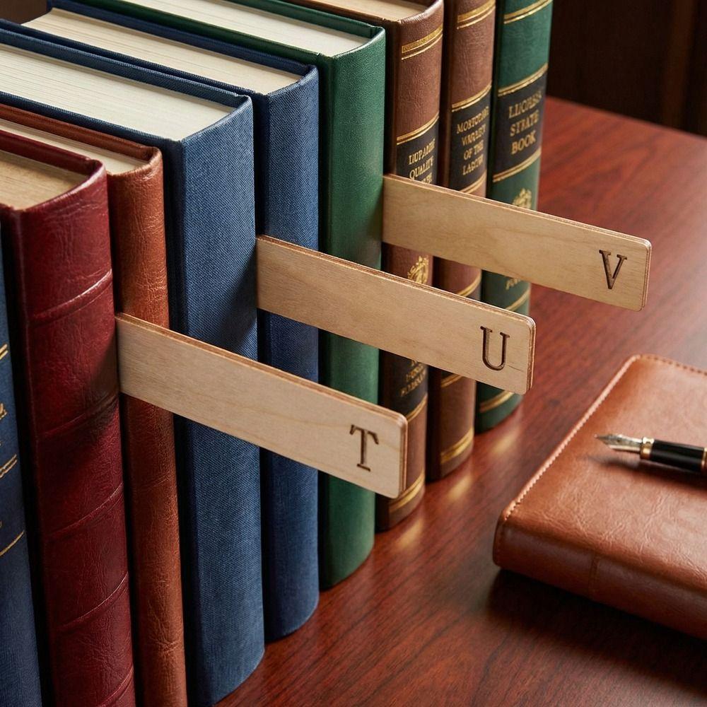 Wooden Vinyl Record Dividers Alphabetical a-Z Record Index Card Music Collection