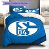 FC Schalke 04 Bedding Quilt Set Quilt Cover Pillowcase Home Decoration Birthday Gift (1 * duvet cover + 2 * pillowcase, without core)