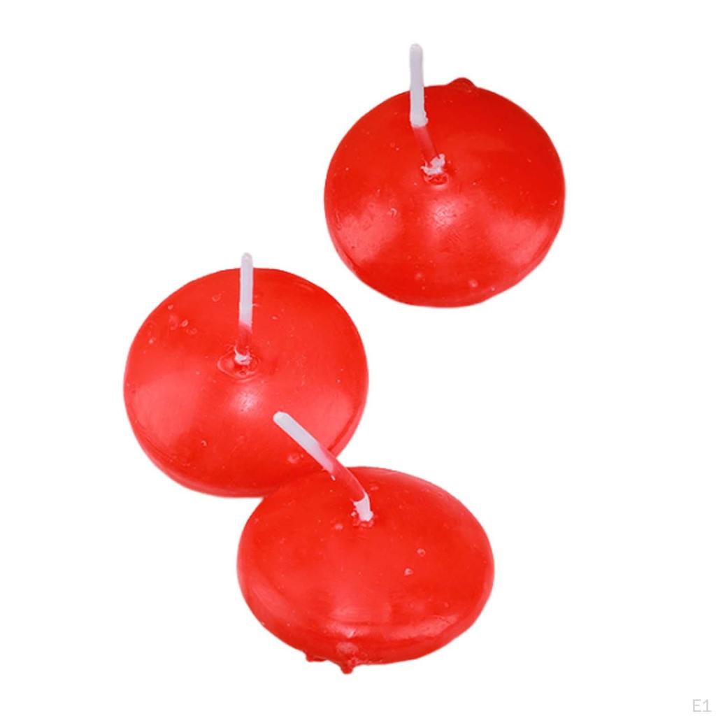 30Pcs Floating Candles Decor for Valentine's Day Christmas Party Celebration Red