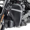 Bas de carénage Craftride AL2 Compatible Harley-Davidson Touring 1980-2025 Cuir synthétique noir Fermeture éclair