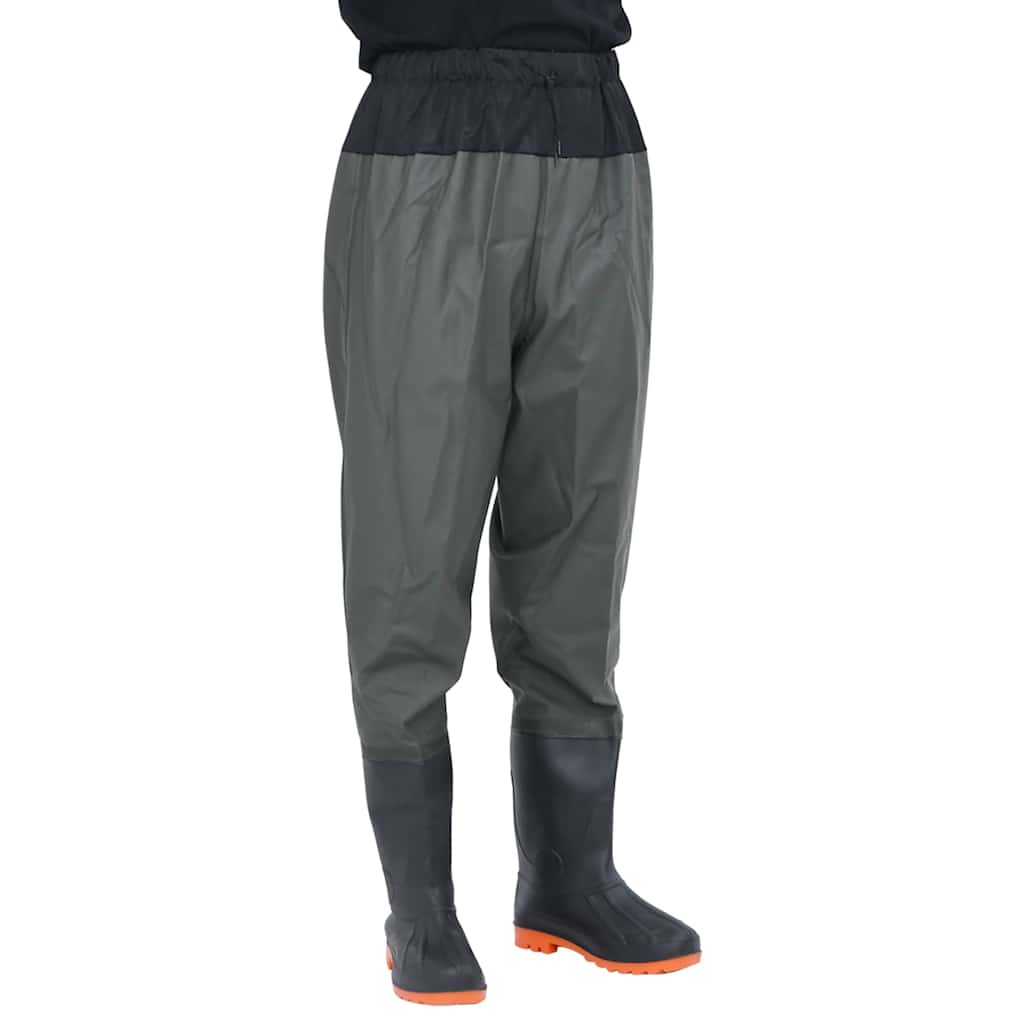 Hip Waders with Boots Dark Green Size 39
