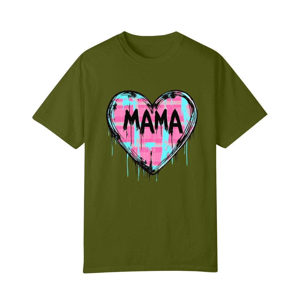 Женская повседневная футболка с круглым вырезом и короткими рукавами с принтом