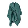 Cashmere Imitation Cloak Shawl Solid Color Windproof Soft Warm Ladies Shawl Jacket Women Autumn Winter Scarf Shawl