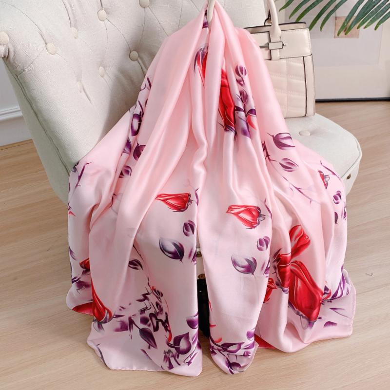 Luxury Brand Women Scarf Fashion Print Silk Scarves Summer Shawls And Wraps Soft Pashmina Lady Bandana Foulard Hijabs
