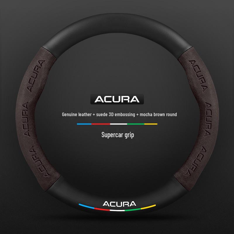 Acura CDX 2016-2021 Ultra-Thin Carbon Fiber Suede Leather Steering Wheel Cover
