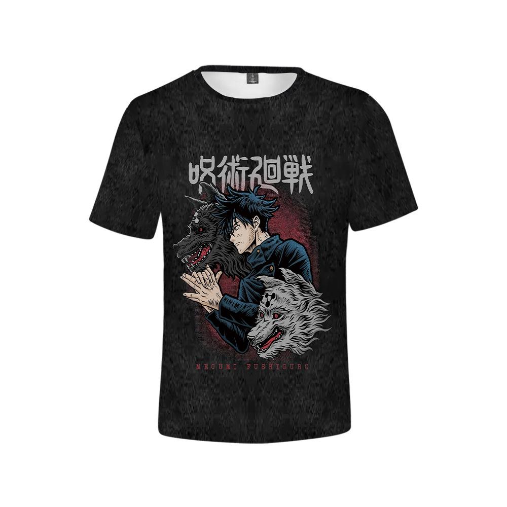 Jujutsu Kaisen Рёмен Сукуна Хип-хоп Мужская Уличная Одежда Винтажная Футболка Аниме Графика Харадзюку Повседневная С Коротким Рукавом Свободный Винтажный Топ