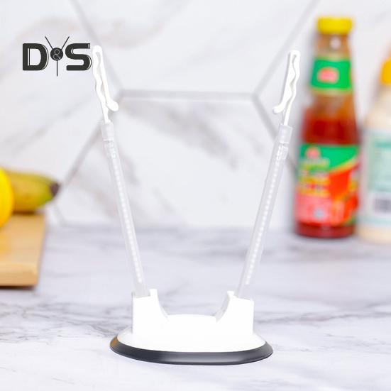 Регулируемая подставка для держателя пакетов Пластиковые полки для заморозки пакетов Расширяемый органайзер для заморозки для пакетного приготовления и планирования еды