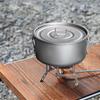 Camping Cookware Accessories Utensils Compact Supplies with Lid Cooking Pots Gear for