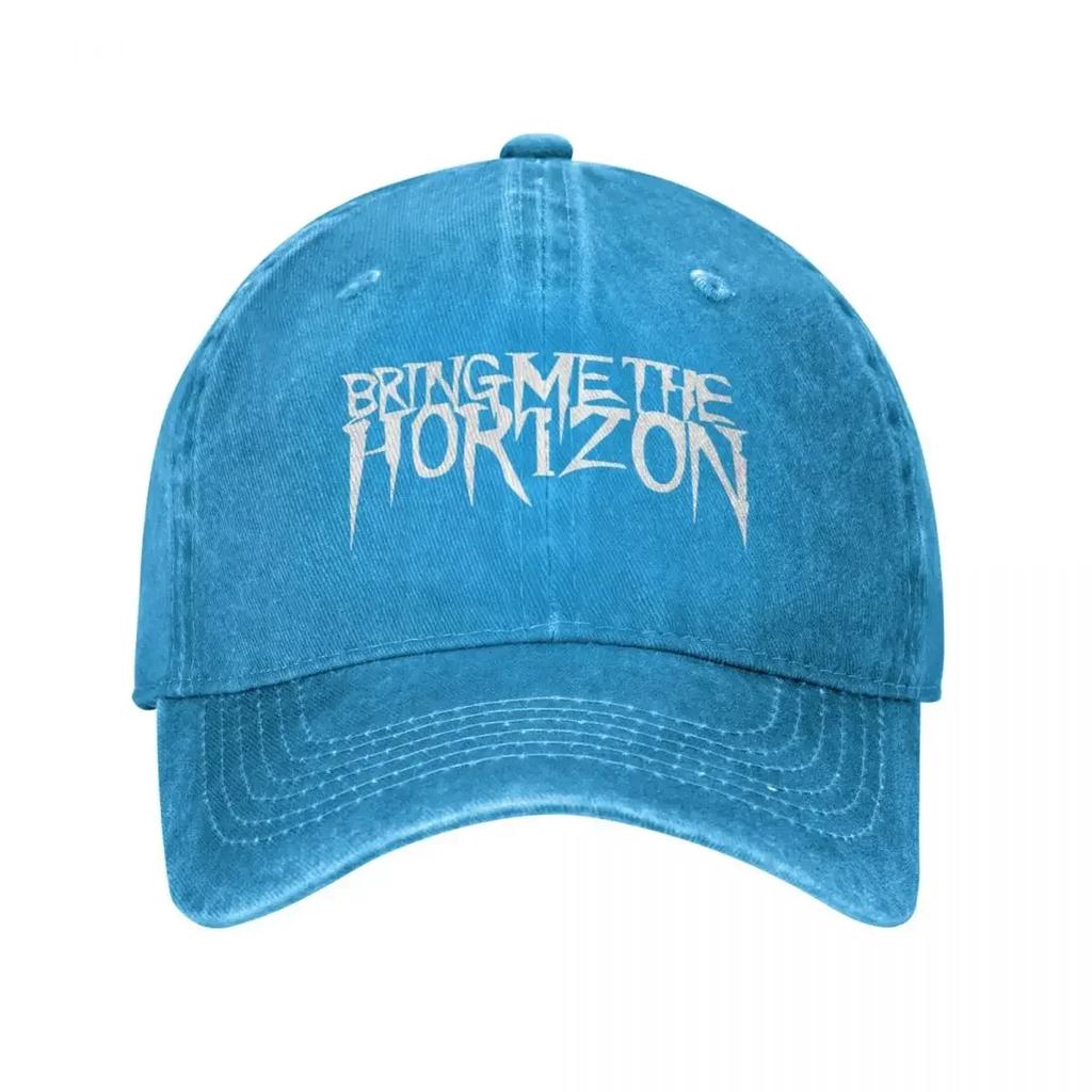 Винтажная Тракерная Кепка Унисекс с Логотипом Рок-Группы BMTH Поп-Стиль Потертая Стирка Кепки Шляпа Ретро Для Улицы Все Сезоны Подарок для Путешествий