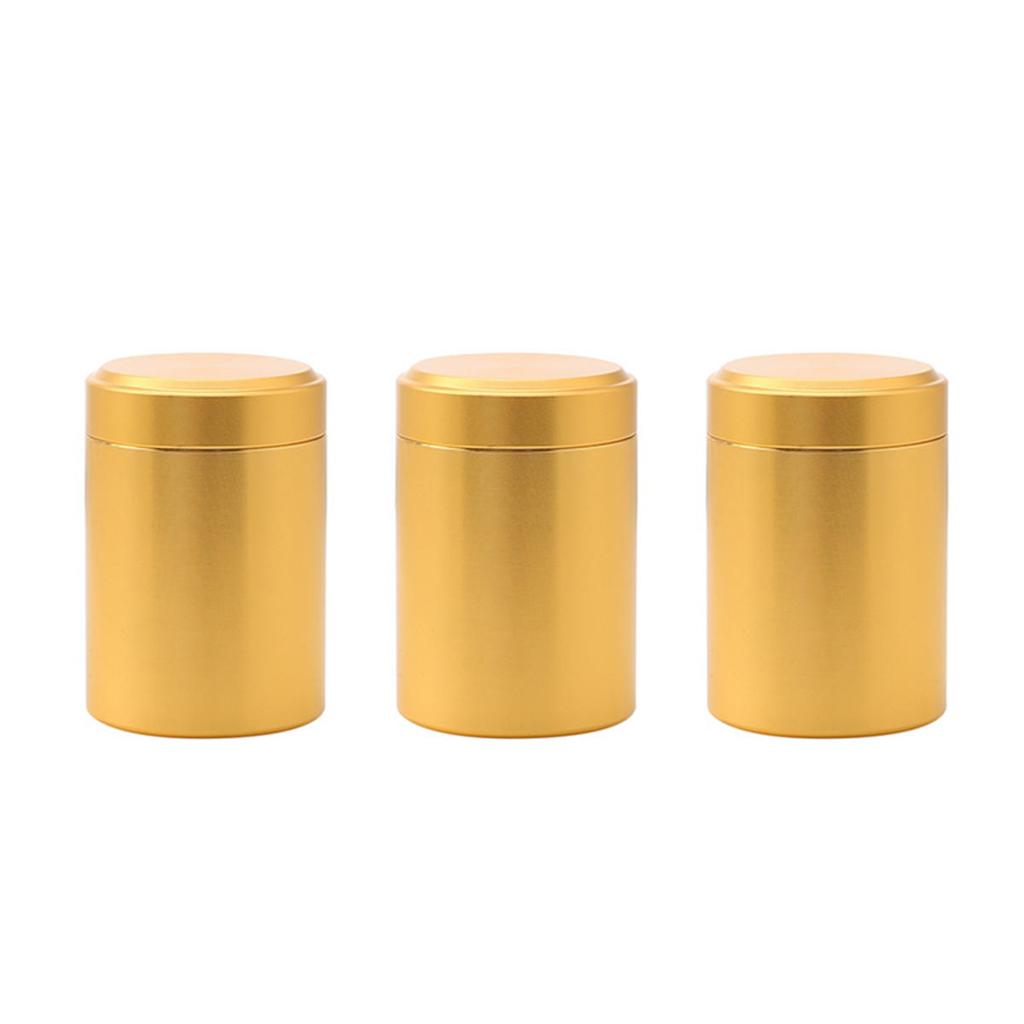 Airtight Smell Proof Container Quality Stainless Steel Mini Tea Cans Herb Stash Jar Chai Coffee Storage Box Tea Caddies Box