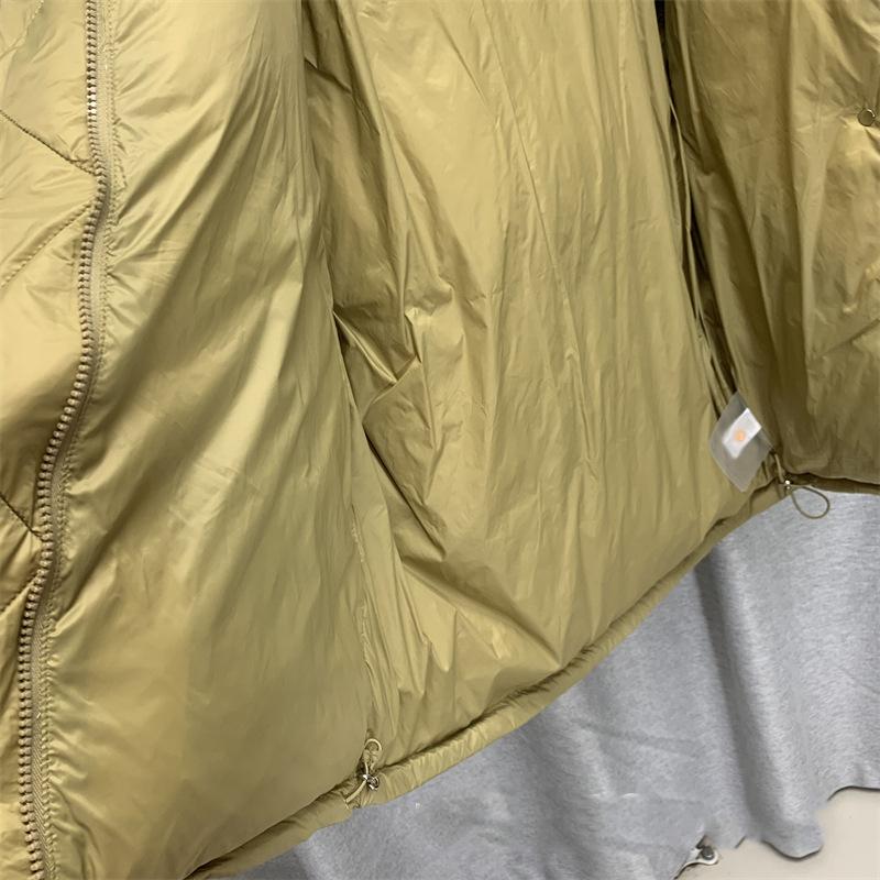 Зимняя свободная однотонная куртка с мягкой подкладкой на молнии и воротником с капюшоном, универсальное теплое белое пальто на утином пуху для женщин