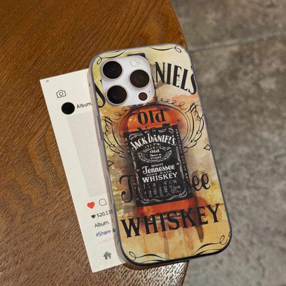 Бренд J-Jack D-Daniel Роскошный чехол для телефона для iPhone 17 16 15 14 13 12 11 Pro Max Plus Гофрированный бампер Задняя крышка Корпус