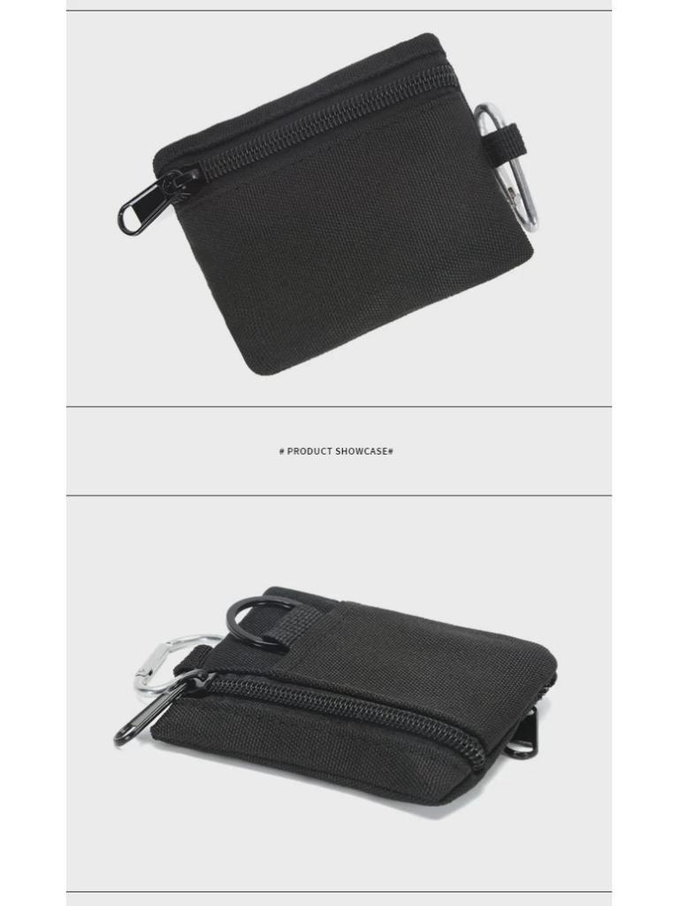 Многофункциональная сумка на молнии: Держатель ключей и монет для кемпинга, пешего туризма, рыбалки, хранения карт и всякой всячины.