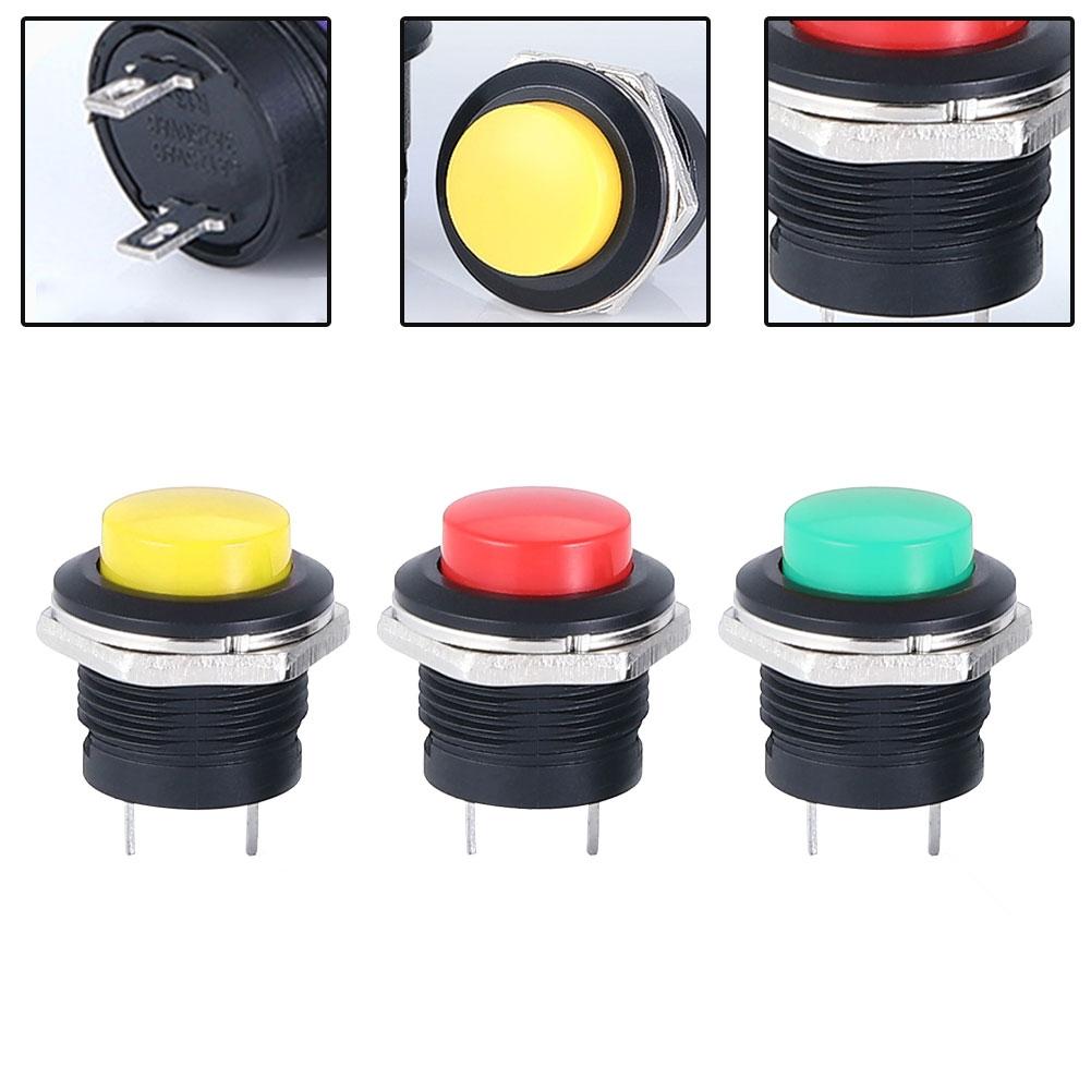 12V 16mm Waterproof Momentary Push Button Switch For Car Boat Track