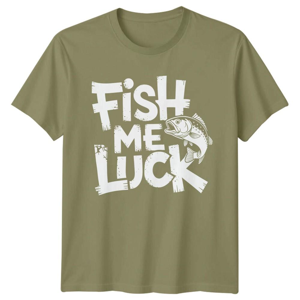 Fish Me Luck Fishing Unisexs TShirt Sport Angler