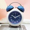 Простой Креативный Металлический Студенческий Детский Прикроватный Будильник с Батарейным Питанием, Круглый Цифровой Секундомер