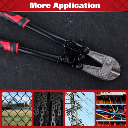SPEEDWOX Heavy-Duty Bolt Cutter, Bolt Clipper, Wire Cutter, Chain Cutter, Metal Cutter, Rebar Cutter, Cable Cutter, Hard Steel Wire Cutter, Forged Han