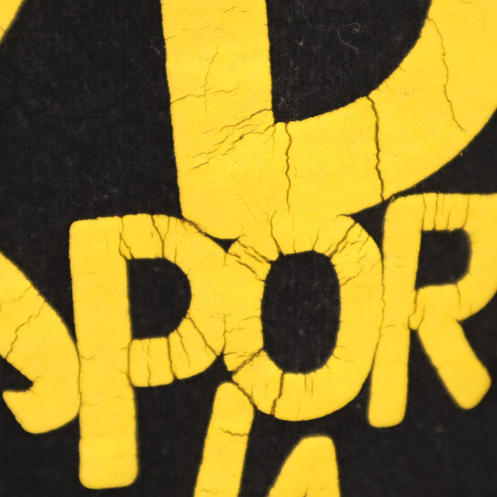 FRUIT OF THE LOOM 90s Made in USA Old Back English print Short sleeve T-shirt Men's Used