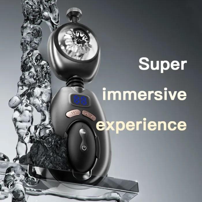 Автоматический носимый мужской мастурбатор - Съемные ремни, ЖК-дисплей, Тренировка Кегеля