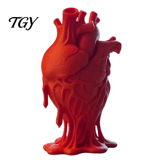 Темный Декор для Дома с Привидениями 3D Печатная Модель Человеческого Сердца, Анатомическая Фигурка, Декоративная Скульптура Academia Настольные Украшения с Капающим