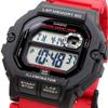 Casio Спортивные цифровые часы с функцией памяти на 60 кругов, модель Overseas, черный x красный [Casio] мужские WS-1400H-4AV [Товар]