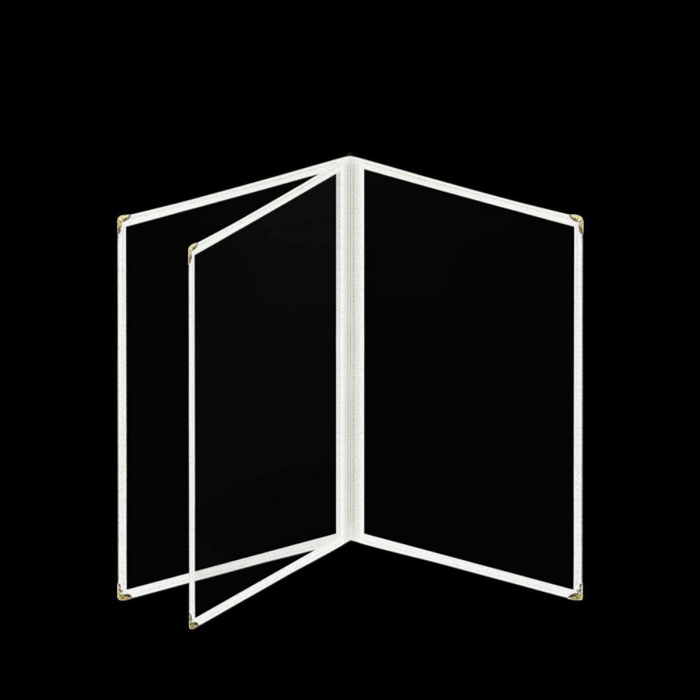 Прозрачная ПВХ обложка для меню формата А4, металлические уголки, книга для отображения цен меню, папка на кольцах, бар, кафе