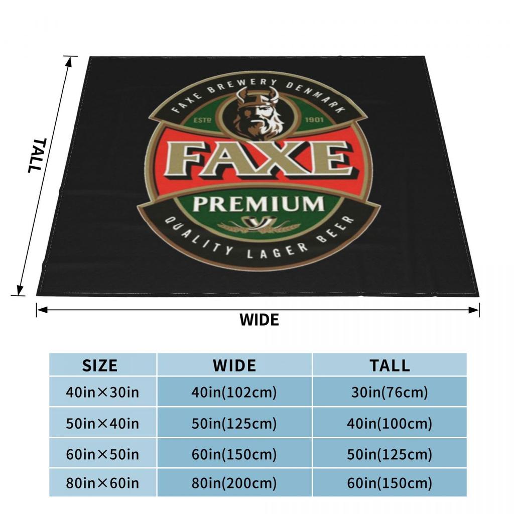 Faxe Premium Beer Custom Travel An Ultra-Soft Micro Fleece Blanket