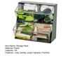 Tea Bag Organizer Transparent Storage Rack Large Capacity Multipurpose Countertop Stackable Tea Bag Holder Storage Container