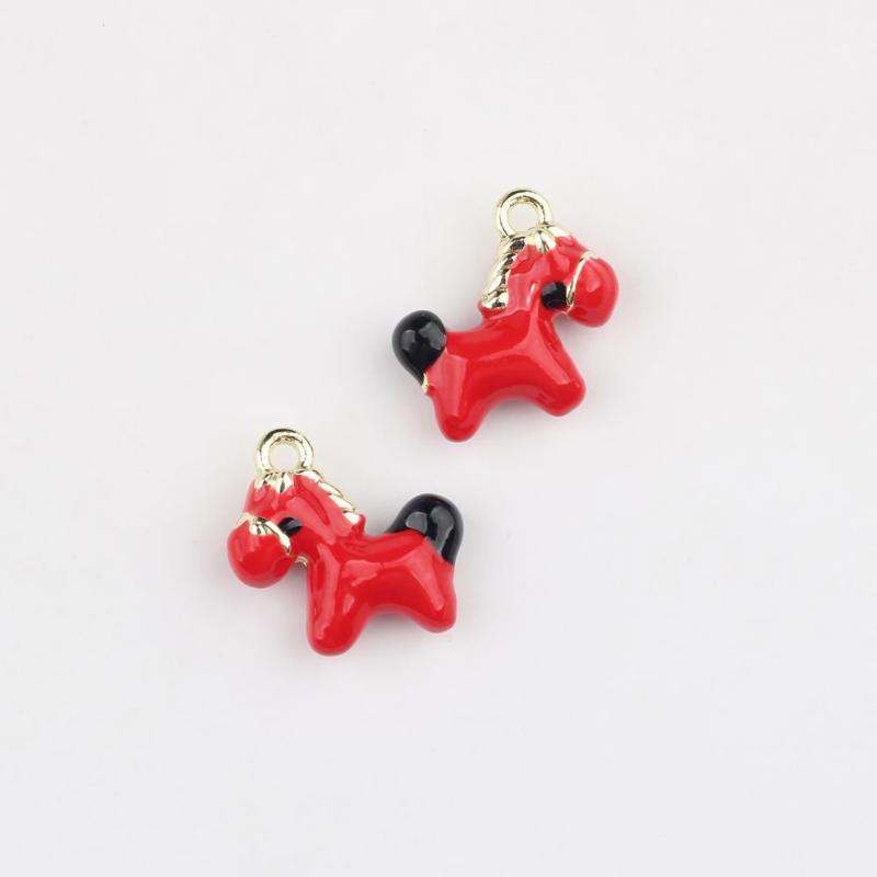 2 шт. Подвески-шармы в виде лошади из цинкового сплава, ручная работа, для изготовления ожерелья, браслета, серег, брелока, аксессуары для изготовления ювелирных изделий