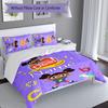 3pcs Custom Name Yakka Dee Bedding Set,Includes 1 Duvet Cover and 2 Pillowcases,All-season Bedroom Decor