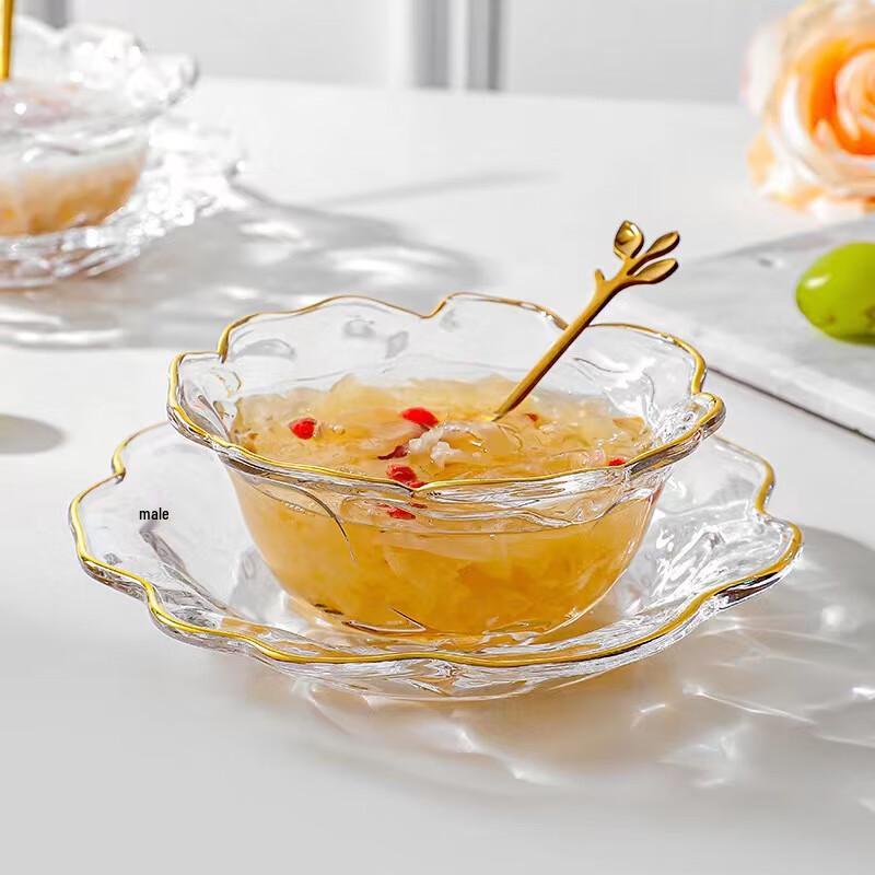 VAKADA Glass Dessert & Breakfast Serving Set