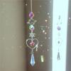 Crystal Wind Chime Star Moon Sun Catchers Windchimes Plated Colorful Beads Prism Dream Catcher